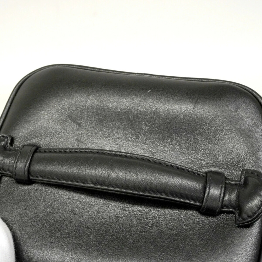 CHANEL Black Lambskin Leather Vanity Bag - Picture 8 of 11